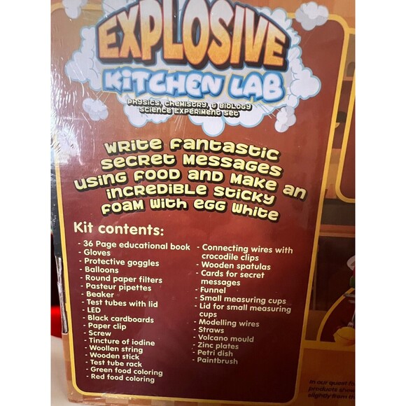 Playz Explosive Kitchen Lab 26+ Physics, Chemistry & Biology Science NEW SEALED - Picture 4 of 10